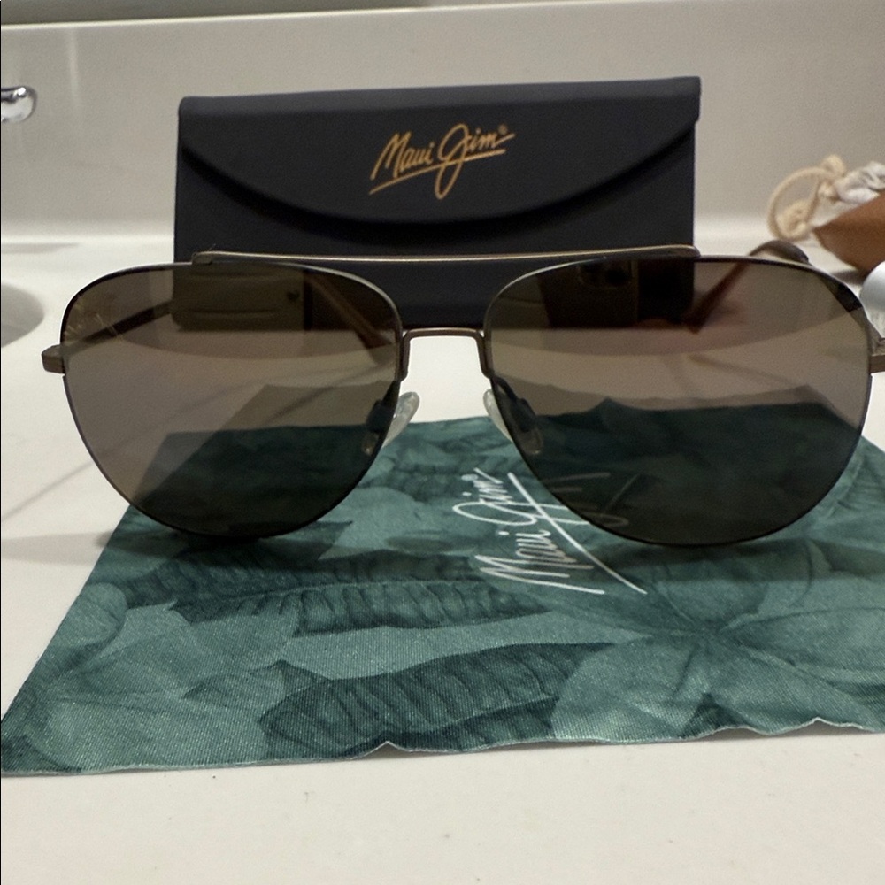 Maui Jim Cinder Cone Aviator Sunglasses